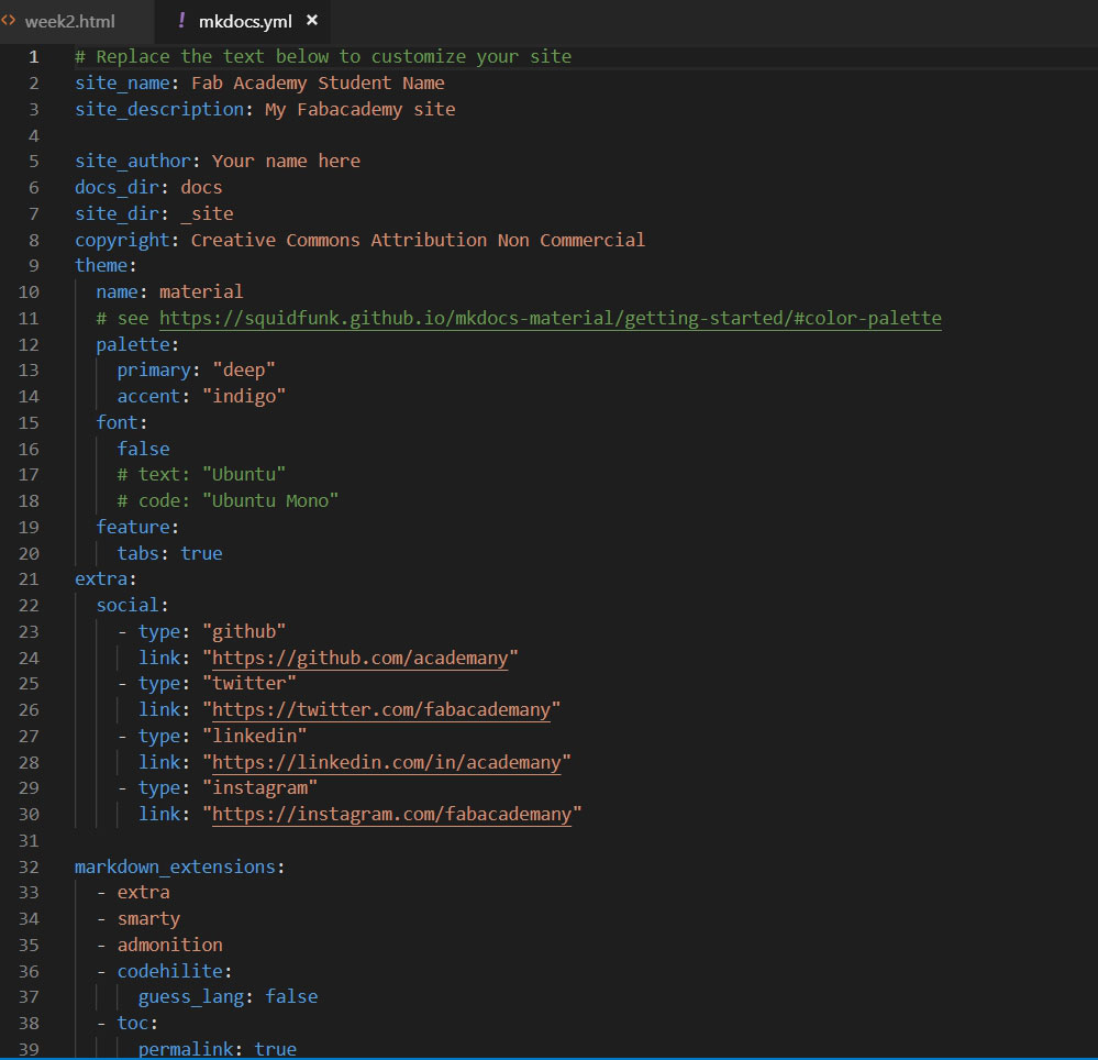 my mkdocs.yml file