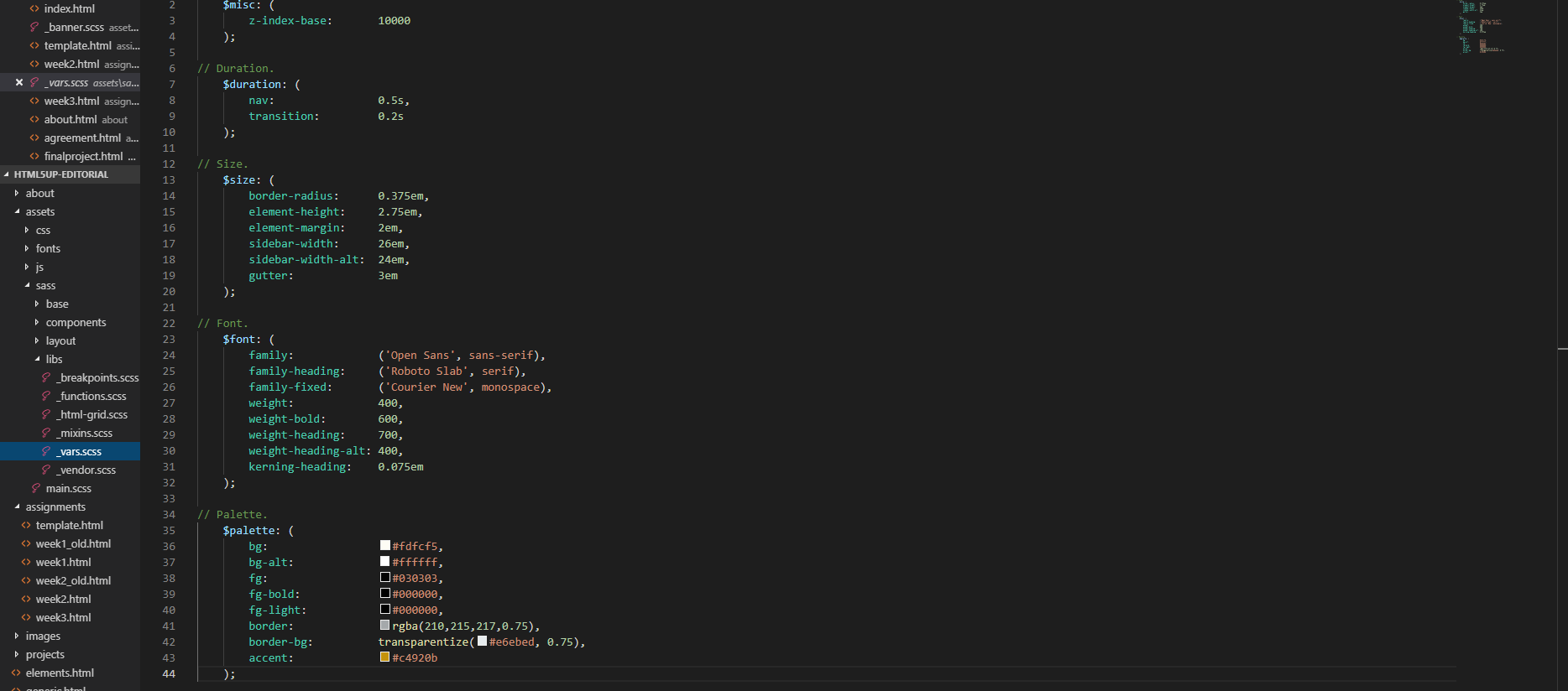 Vars file