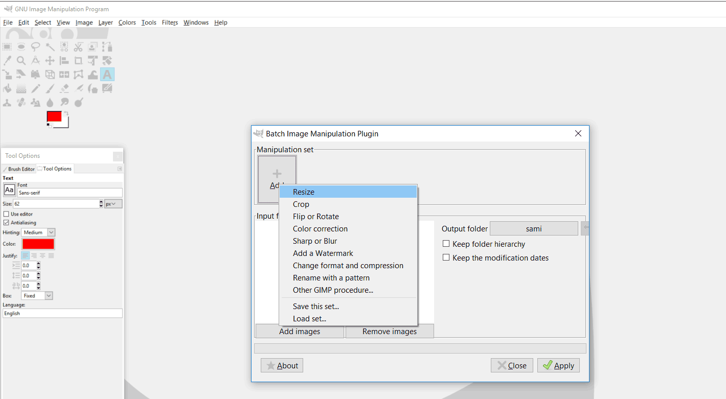 batch image manipulation plugin