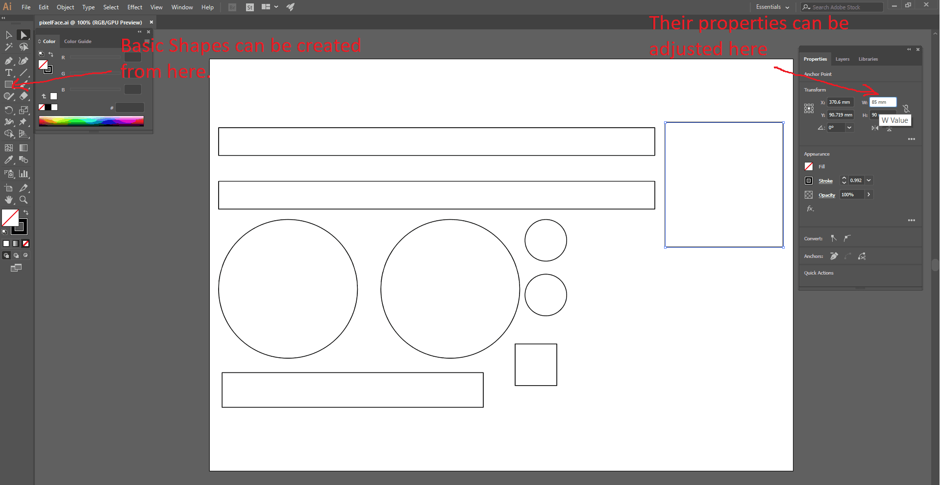 Illustrator UI