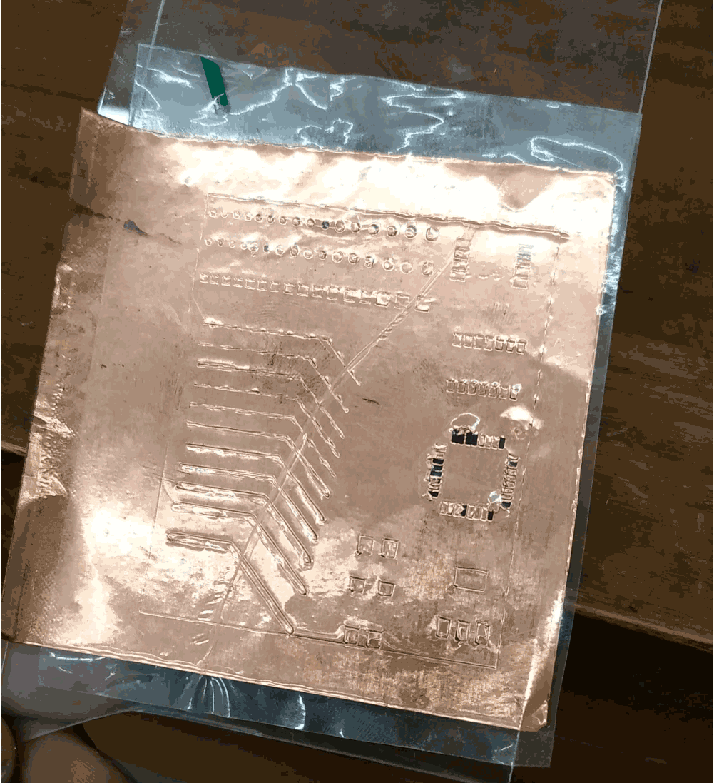 Mounting copper tape on a better base.