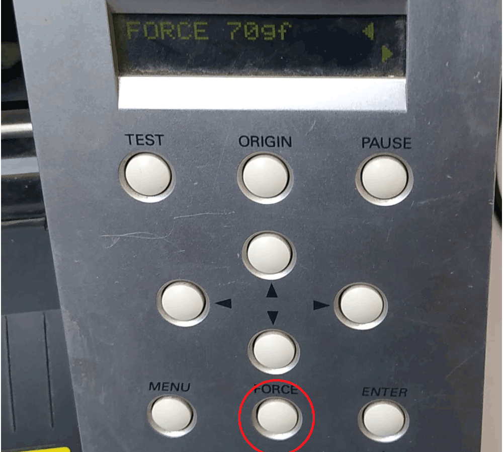 Force Adjustment Menu
