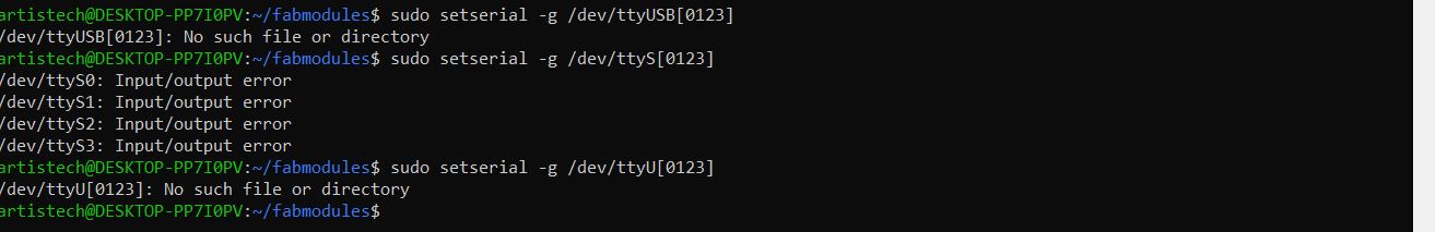 Checking Serial Devices