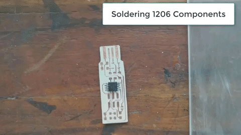 How to solder 1206 components