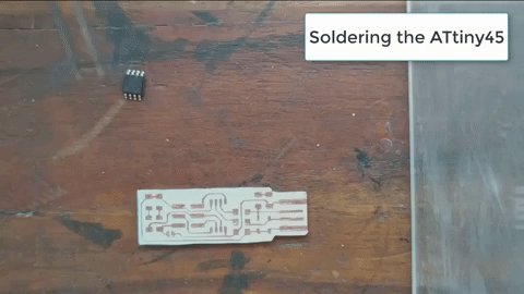 How to solder the ATtiny45