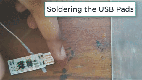 How to thicken the traces for the USB connector.