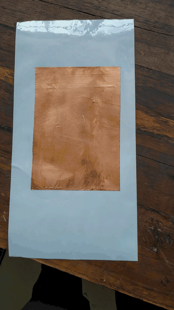 Putting copper vinyl on Epoxy