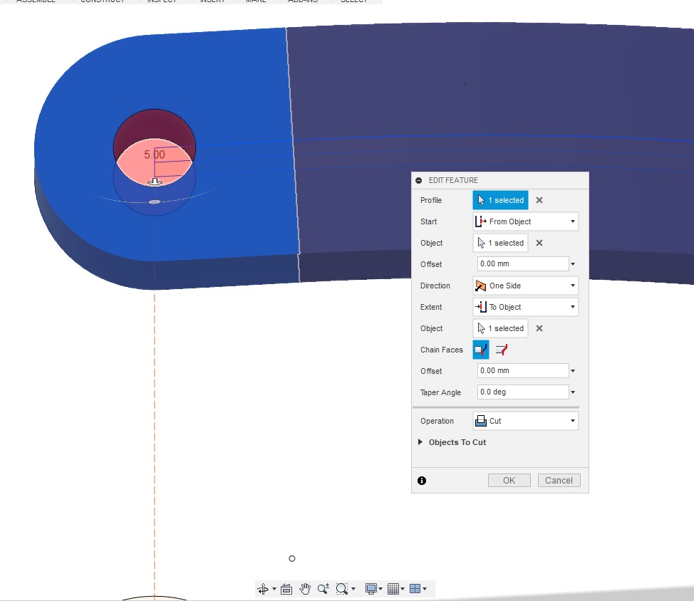 Extrusion(cut)
