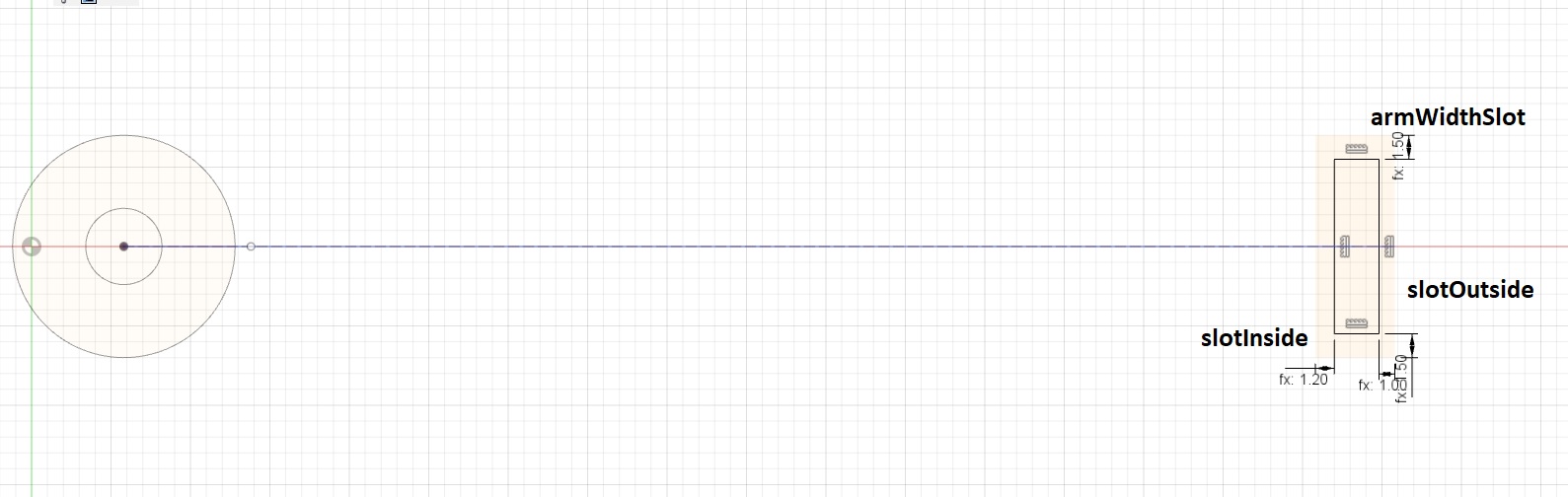 Inner Slot SKetch Dimensions