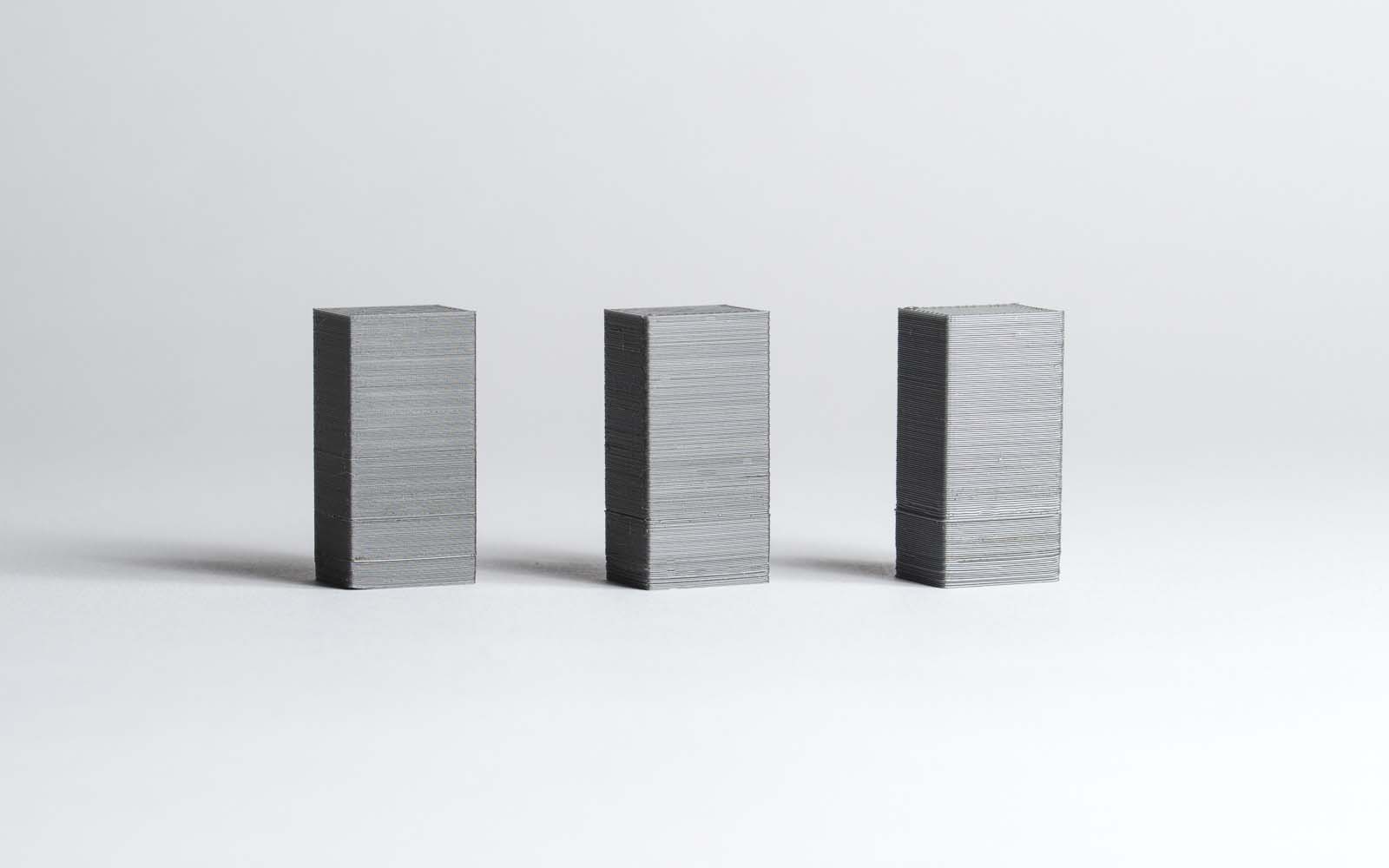 Layer Height comparison- illustration by 3dhubs