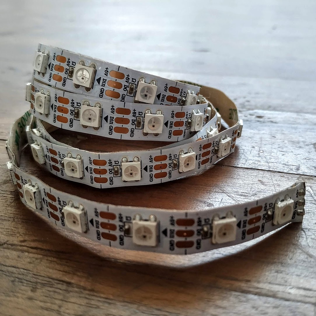 WS2812B LED strip, 12mm spacing, 5050 LEDs