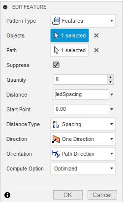Previously used parameters