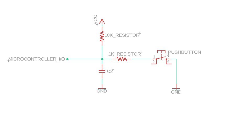 Debounced Pushbutton Circuit