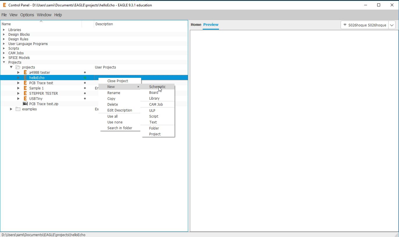 Creating A schematic