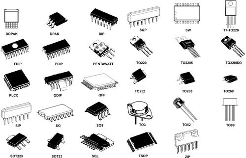 Various Package Types- Illustration by Sparkfun