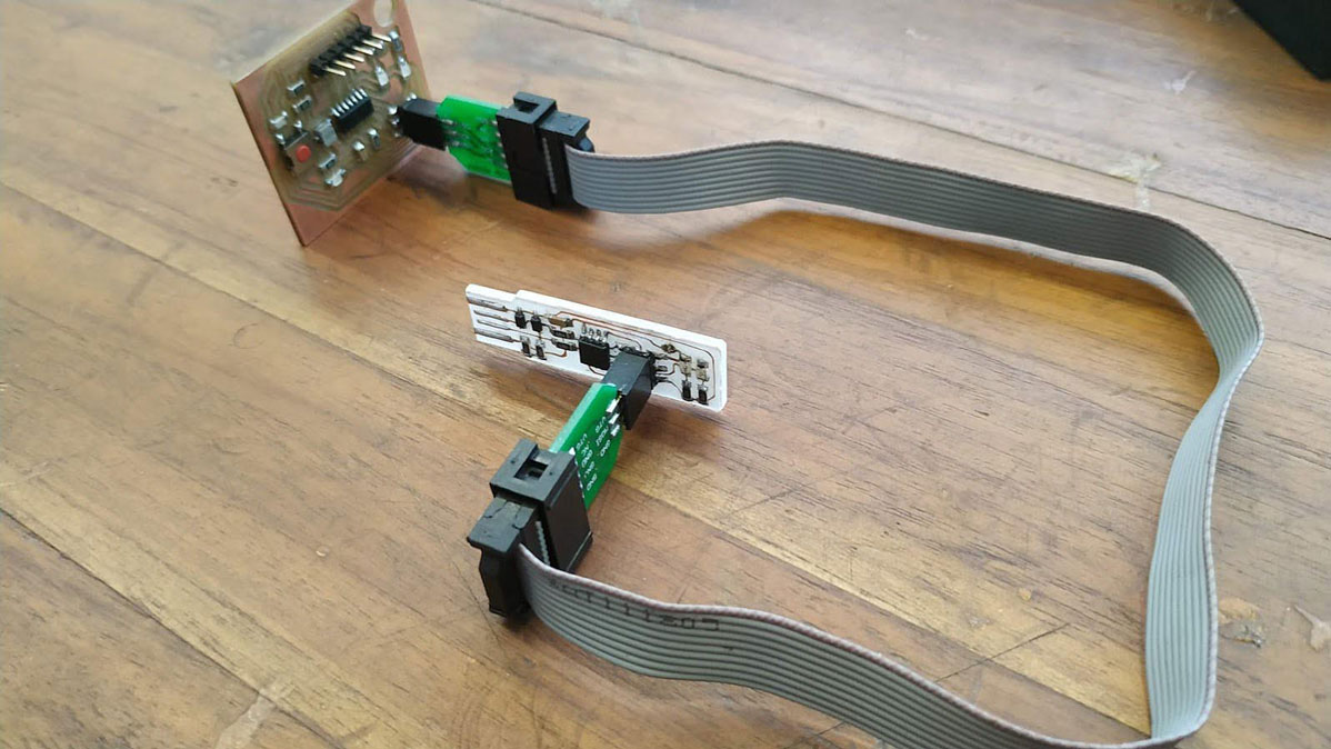 ISP Programmer headers connected