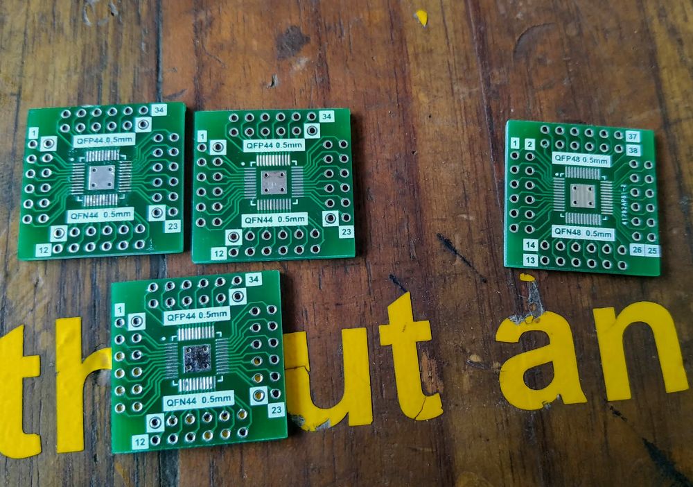 LQFP48 Breakouts purchased from local shop