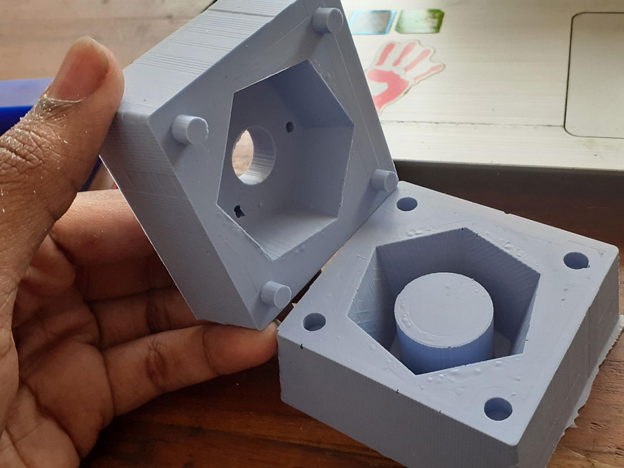 Casting the negative mold with OOMOO 30
