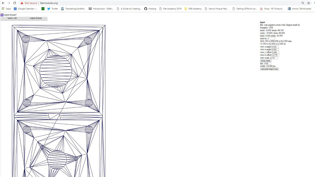 Loaded our STL files on fab modules
