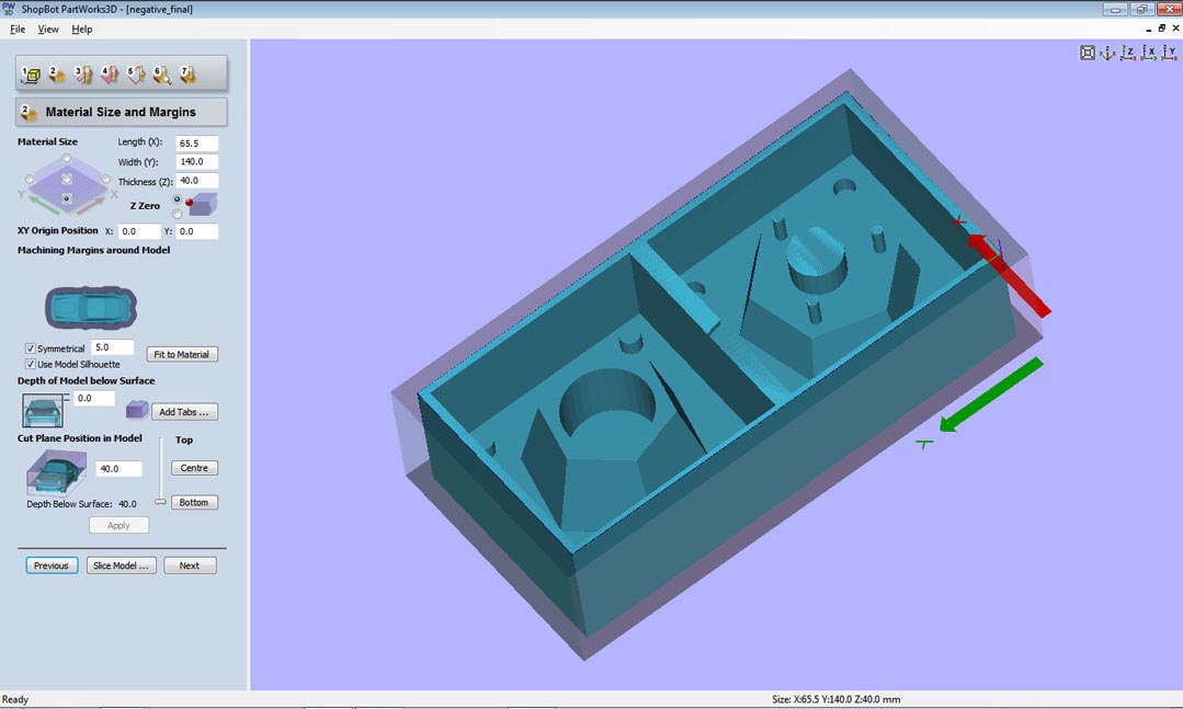 Step 2: Material Size And Margins