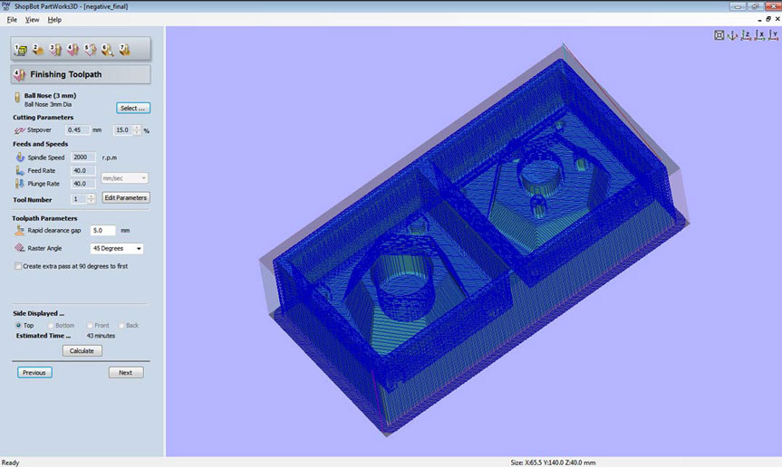 Step 4: Finishing ToolpathS