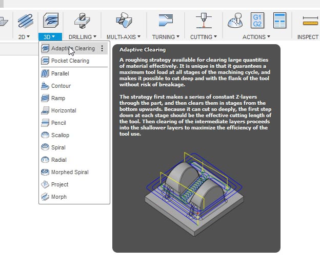 Roughing Toolpath in Fusion360