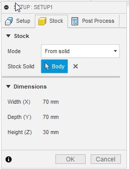 Setup Options that I used