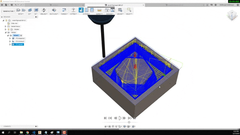 Simulating Toolpaths in Fusion360