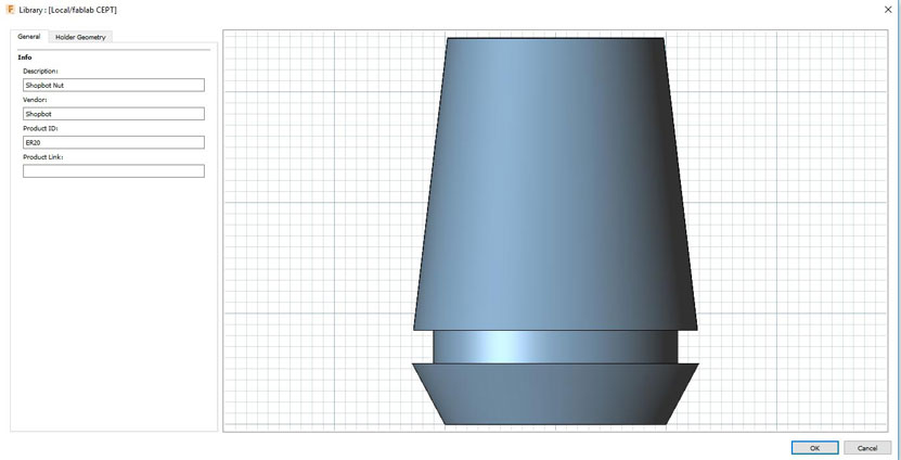 Fusion Tool Library for ER-20 Collet