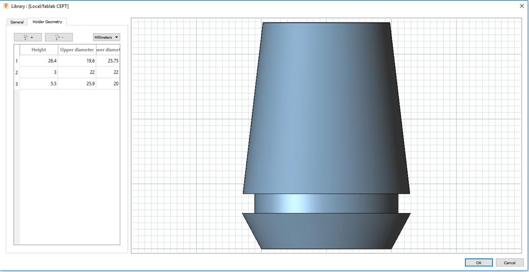 Fusion Tool Library for ER-20 Collet