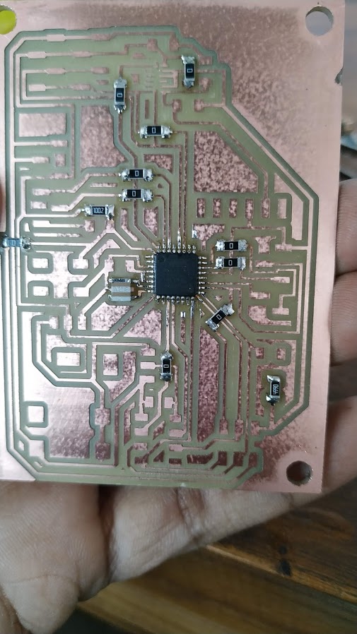 Soldered 328p and resonator