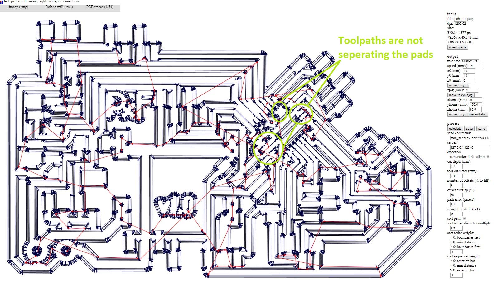 Atmega328p footprint not milling properly