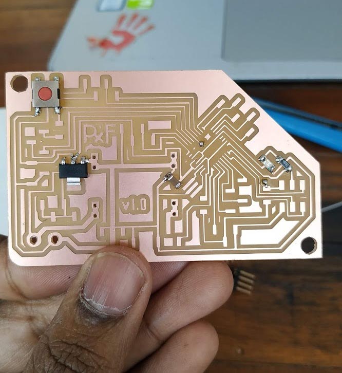 Soldering the jumper