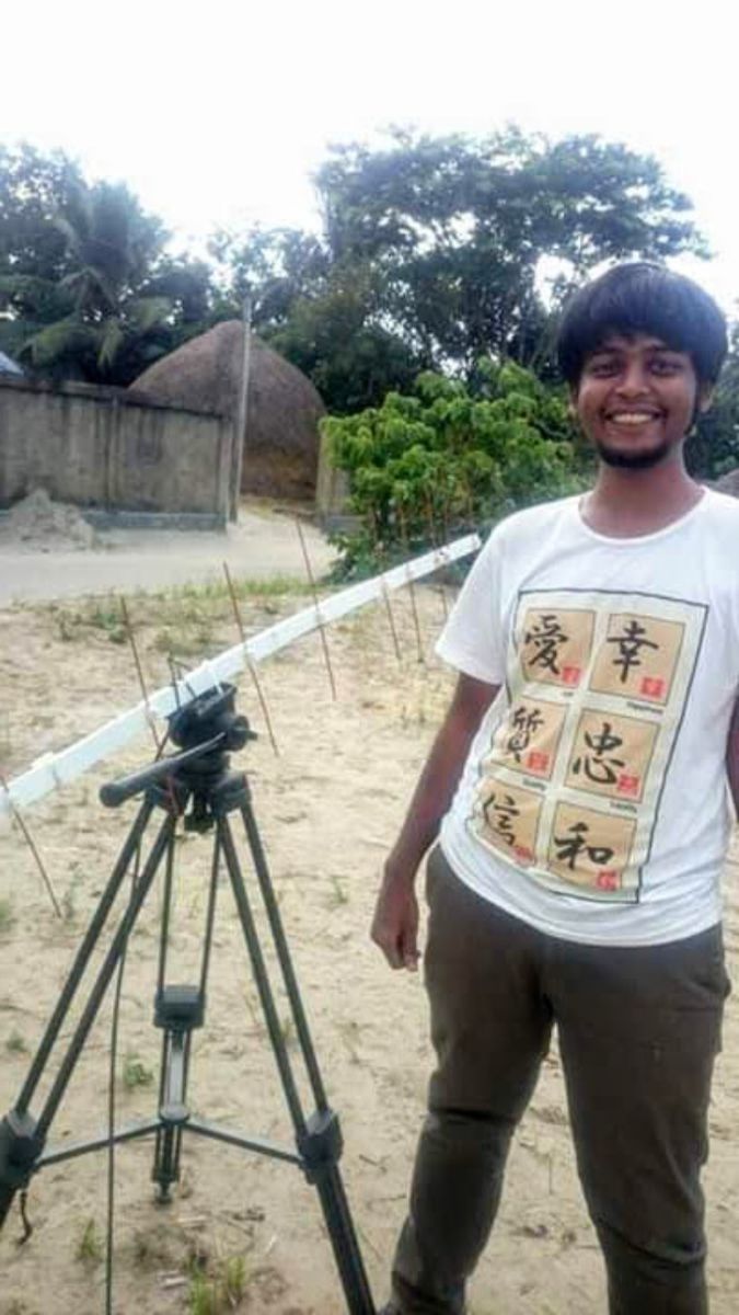 Recieving Yagi Antenna made using local materials