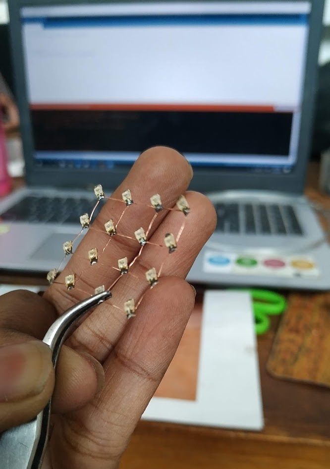 Single layer of the LED cube
