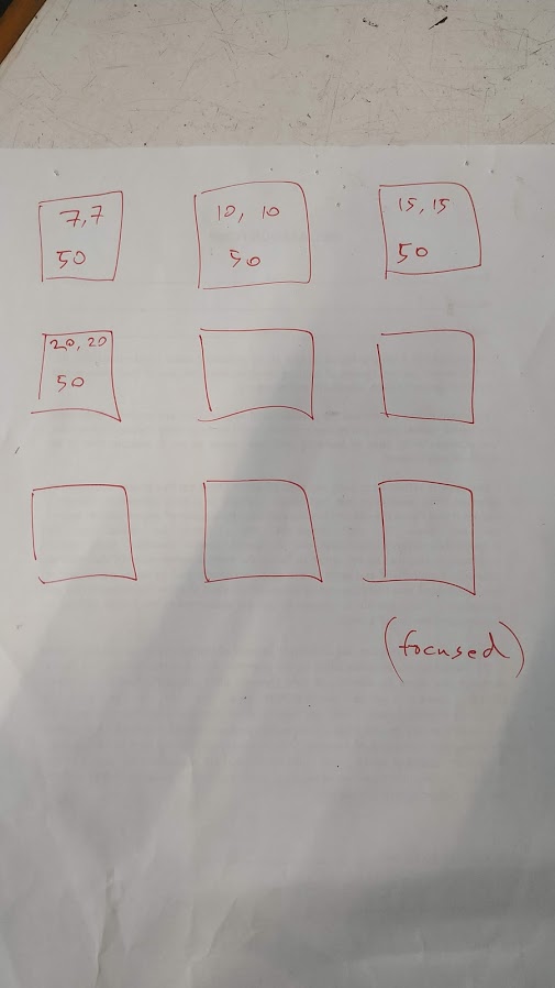 Different Power & Speed Settings I tried in Scan Mode
