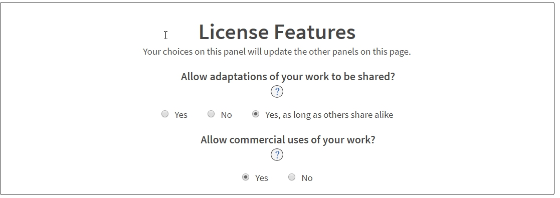 Generating my CC license