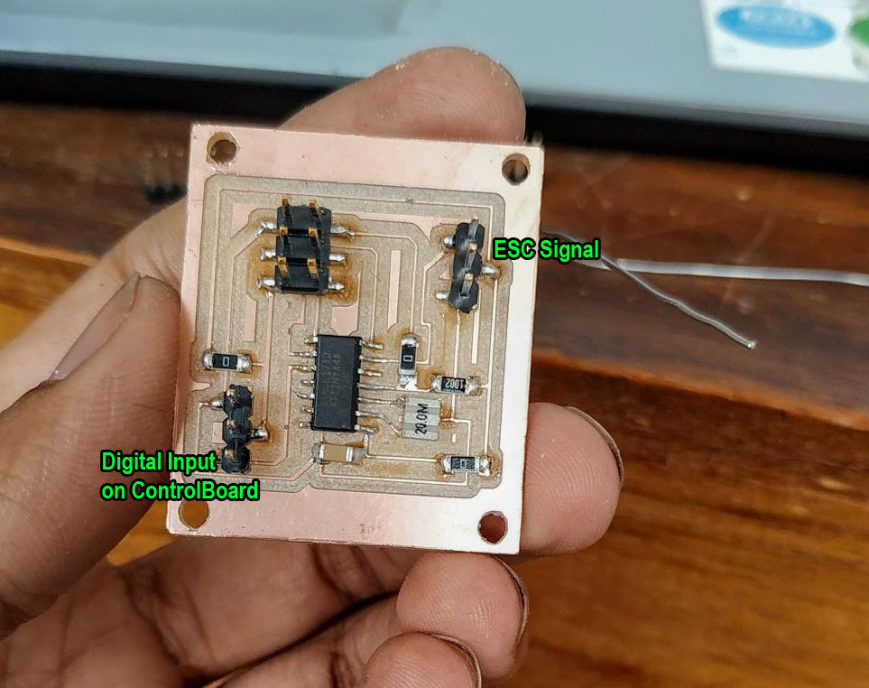 tinyESC, the ATtiny44 motor subsystem board
